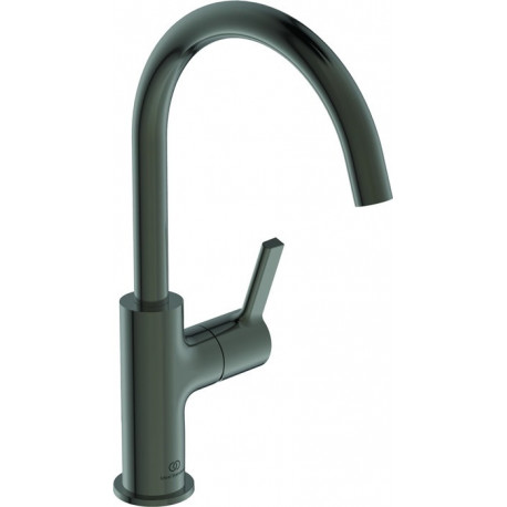Mitigeur lavabo JOY projection 169 mm gris magnétique avec bec haut, sans vidage IDEAL STANDARD