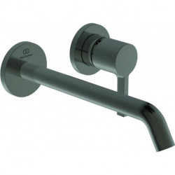 Mitigeur lavabo mural JOY projection 225 mm Rosace ronde grise magnétique, kit 2 IDEAL STANDARD