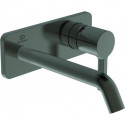 Mitigeur lavabo mural JOY projection 180 mm rosace carrée grise magnétique, kit 2 IDEAL STANDARD