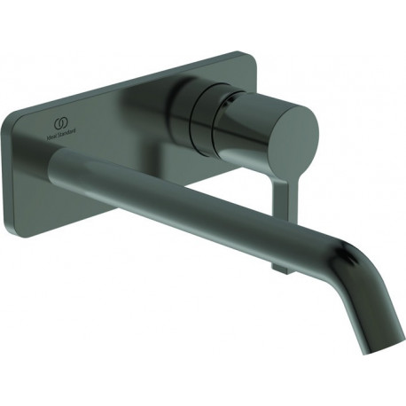Mitigeur lavabo mural JOY projection 225 mm Rosace carrée grise magnétique, kit 2 IDEAL STANDARD