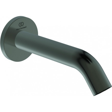Bec mural JOY projection 160 mm gris magnétique avec rosace ronde IDEAL STANDARD