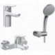 Pack robinetterie CERAFLEX et set 3 fonctions HB chrome avec mitigeur de douche IDEAL STANDARD