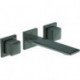 Mitigeur lavabo mural 3 trous CONCA sans vidage à tirette magnetic grey