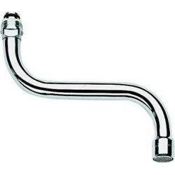 Bec de tuyau COSTA pour mélangeurs muraux de cuisine, saillie 200 mm chromé GROHE