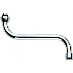 Bec en S 1/2 pouce saillie 200 mm chrome GROHE