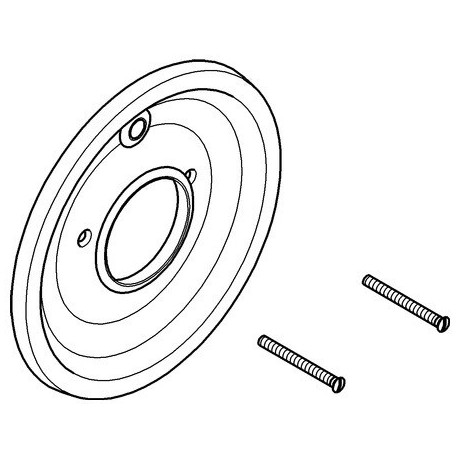 Rosace Grohe bronze