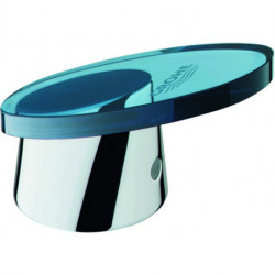 Tête de levier TARON pour mitigeur EH chrome / verre bleu GROHE