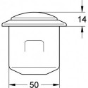 Bouton poussoir Grohe blanc
