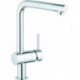 Mitigeur d'évier MINTA DN 15, bec L, chrome basse pression GROHE