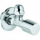 Robinet d'équerre Grohe DN 15 avec rosace chromée