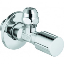Robinet d'équerre Grohe DN 15 avec rosace chromée