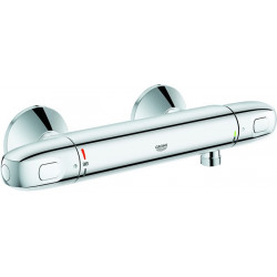 Mitigeur thermostatique de douche GROHTHERM 1000 DN 15, montage mural, raccord QuickFix S chromé GROHE