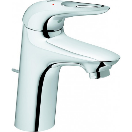 Mitigeur de lavabo EUROSTYLE DN 15, taille S, manette ouverte en métal chromé GROHE