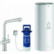 Robinet RED DUO avec Boiler L-Size. L-sortie acier
