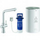 Robinet RED DUO avec Boiler M-Size. L-sortie chromé