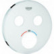 Rosace Grohe 49033 pour SmartControl UP-THM avec 2 ASV moon white