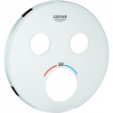 Rosace Grohe 49033 pour SmartControl UP-THM avec 2 ASV moon white