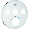 Rosace Grohe 49036 pour SmartControl UP-THM rond avec 3 ASV moon white