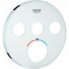 Rosace Grohe 49036 pour SmartControl UP-THM rond avec 3 ASV moon white