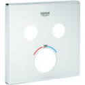 Rosace Grohe 49040 pour SmartControl UP-THM carré avec 2 ASV moon white