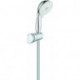 Set de supports muraux TEMPESTA RUSTIC 100 chrome