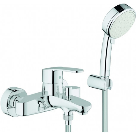 Mitigeur monocommande de bain EUROSTYLE COSMOPOLITAN DN 15, avec set de douche chromé GROHE
