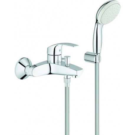 Mitigeur monocommande de bain EUROSMART DN 15, montage mural chromé GROHE
