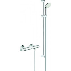 Mitigeur thermostatique de douche GROHTHERM 1000 DN 15, avec set de douche chromé GROHE
