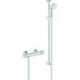 Mitigeur thermostatique de douche GROHTHERM 800 DN 15. avec set de douche chromé