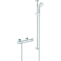 Mitigeur thermostatique de douche GROHTHERM 800 DN 15. avec set de douche chromé
