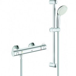Mitigeur thermostatique de douche GROHTHERM 800 DN 15, avec set de douche chromé GROHE