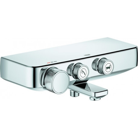 Mitigeur thermostatique bain GROHTHERM SMARTCONTROL DN 15, montage mural chromé GROHE