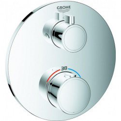 Mitigeur thermostatique de douche GROHTHERM avec inverseur 2 voies intégré chrome GROHE