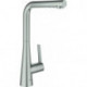 Mitigeur d'évier Zedra 32553 L-sortie Douche de rinçage acier