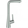 Mitigeur d'évier Zedra 32553 L-sortie Douche de rinçage acier