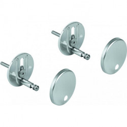 Kit de montage GROHE 49529 pour siège de toilette en céramique et couvercle chrome