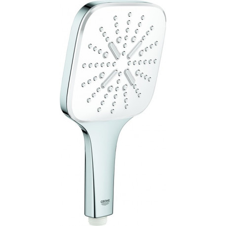 Douche à main Grohe Rainshower 130 SmartActive Cube 26551 moon white/chrom