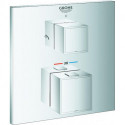 Mitigeur thermostatique de douche Grohtherm Cube 24154 FMS pour 35600 2-Wege-Umst. chromé
