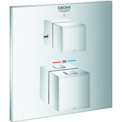Mitigeur thermostatique de bain Grohtherm Cube 24155 FMS pour 35600 chromé