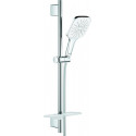 Ensemble de barres de douche Douche à effet pluie RSH 130 SmartActive Cube 26584 600mm 9.5lmoon white/chr