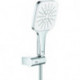 Ensemble de supports muraux RSH 130 SmartActive Cube 26588 9.5l réglable. moon white/chrom