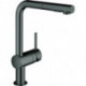 Mitigeur d'évier Minta 30274 L-sortie azb. Douche de rinçage graphite dur