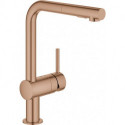 Mitigeur d'évier Minta 30274 L-azb. Douche de rinçage or rose vif geb.