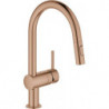 Mitigeur d'évier Minta 32321 C-sortie Douche de rinçage or rose vif geb.