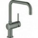 Mitigeur d'évier monocommande Minta 32488 DN15 U-sortie graphite dur brossé