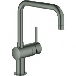Mitigeur d'évier monocommande Minta 32488 DN15 U-sortie graphite dur brossé