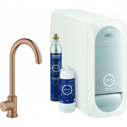 Kit de démarrage mélangeur d'évier BLUE HOME Kit 31498 Bluetooth/WIFI C-or rose vif geb.