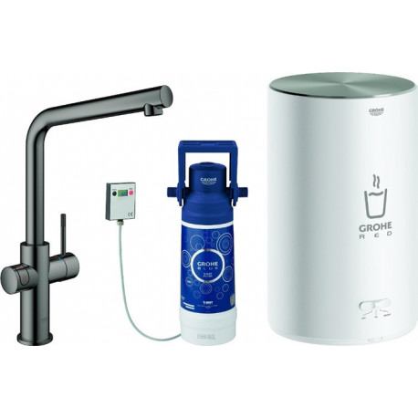 Robinet et Boiler Red Duo 30327 30327 M-Size L-sortie graphite dur