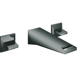 Mitigeur lavabo mural 3 trous Allure Brilliant 20346 FMS 161mm graphite dur