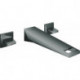 Mitigeur lavabo mural 3 trous Allure Brilliant 20348 FMS 210mm graphite dur